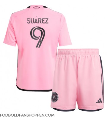 Inter Miami Luis Suarez #9 Hjemmebanetrøje Børn 2024-25 Kortærmet (+ Korte bukser)